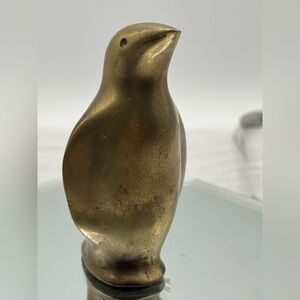penguin Figurine BRASS 3.5” tall Vintage